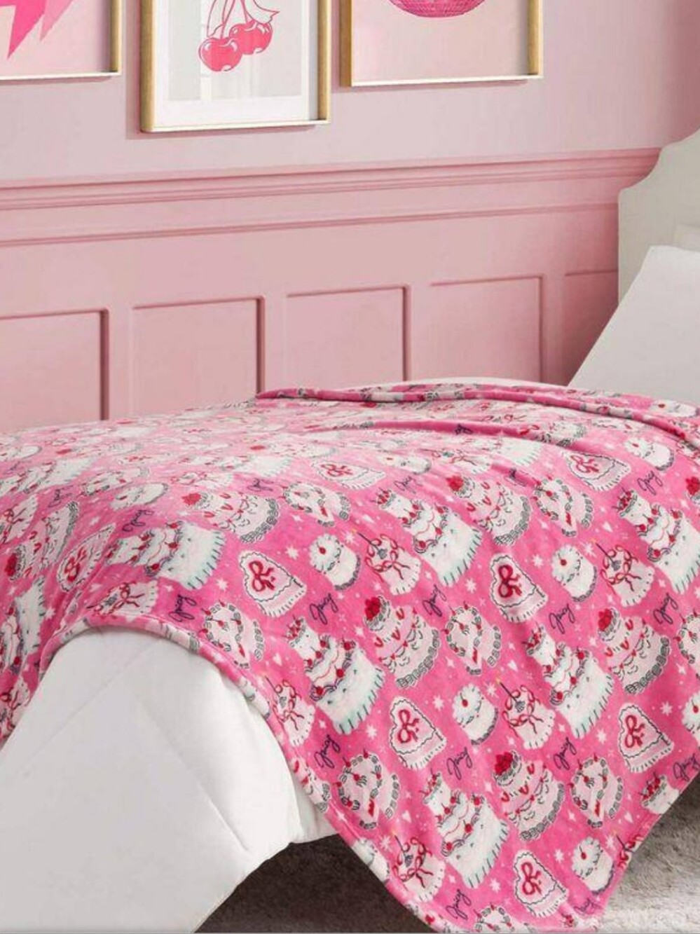 Juicy Couture Cherry Cakes Throw Blanket
